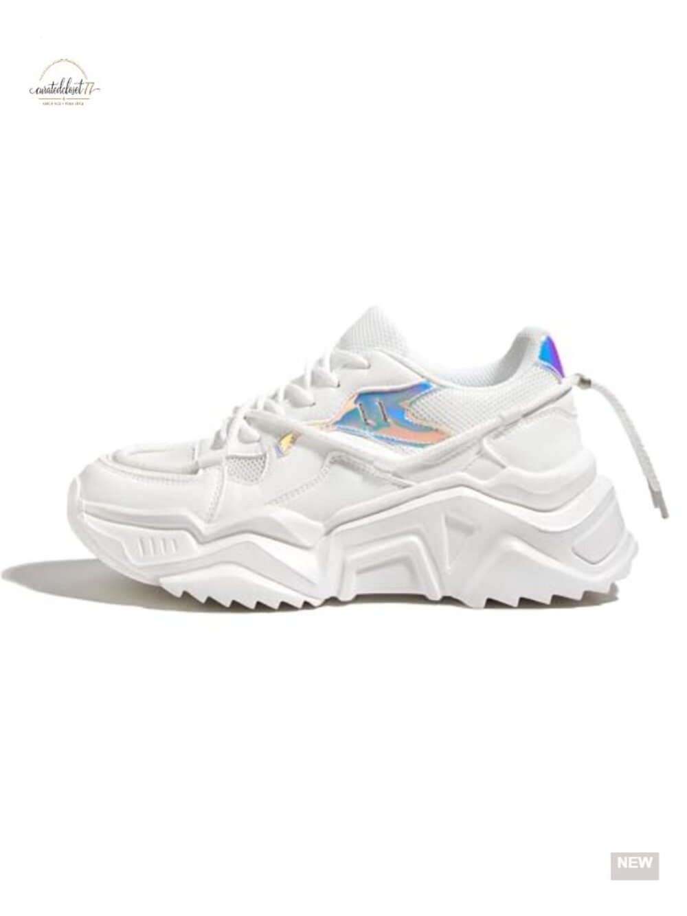 Women's Platform Chunky Dad Sneakers Lace-Up Lightweight Walking Shoes